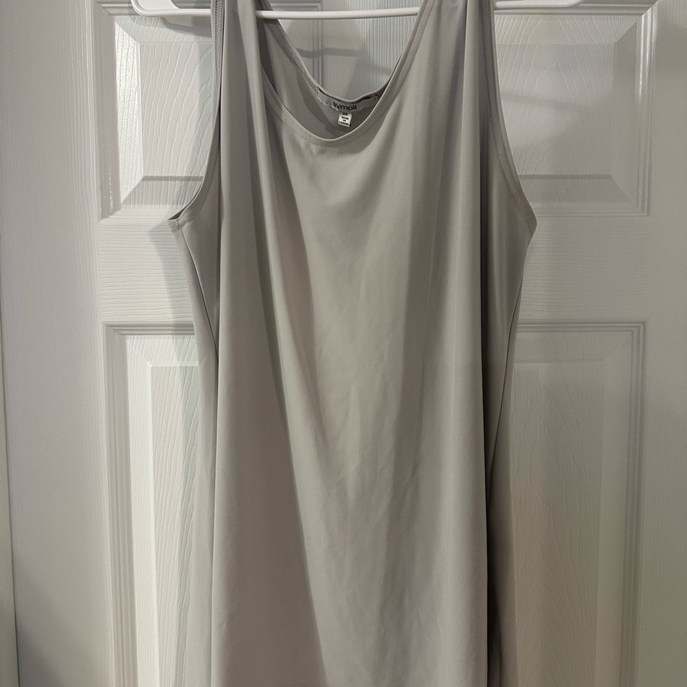 Elegant Gray Sleeveless Top